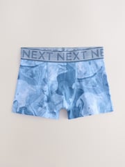 Blue Marble Print Boxers 5 Pack (2-16yrs) - Image 4 of 8