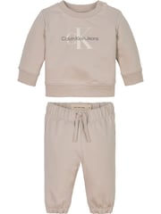 Calvin Klein Grey Newborn Terry Tracksuit - Image 1 of 2