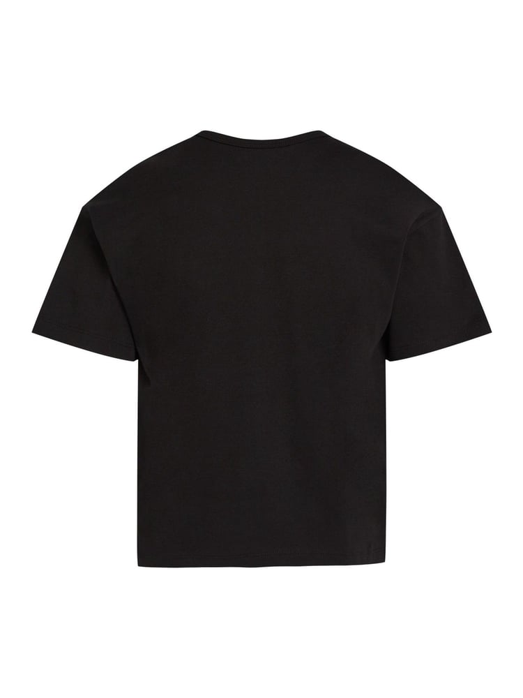 Calvin Klein Black Monologo Glitter 100% Cotton T-Shirt - Image 5 of 5