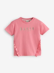 Baker by Ted Baker Frill Detail 100% Cotton T-Shirts 3 Pack - Image 2 of 7