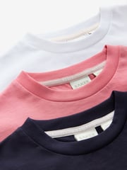 Baker by Ted Baker Frill Detail 100% Cotton T-Shirts 3 Pack - Image 6 of 7