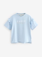 Baker by Ted Baker Frill Detail 100% Cotton T-Shirts 3 Pack - Image 4 of 7