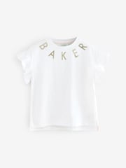 Baker by Ted Baker Frill Detail 100% Cotton T-Shirts 3 Pack - Image 5 of 7