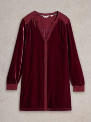 White Stuff Purple Velvet Tunic - Image 6 of 6