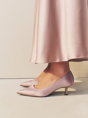 Dusky Pink Forever Comfort® Point Toe Bridesmaid Kitten Heel Courts - Image 3 of 11