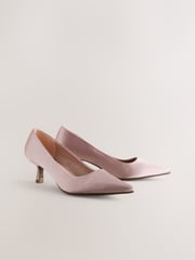 Dusky Pink Forever Comfort® Point Toe Bridesmaid Kitten Heel Courts - Image 6 of 11