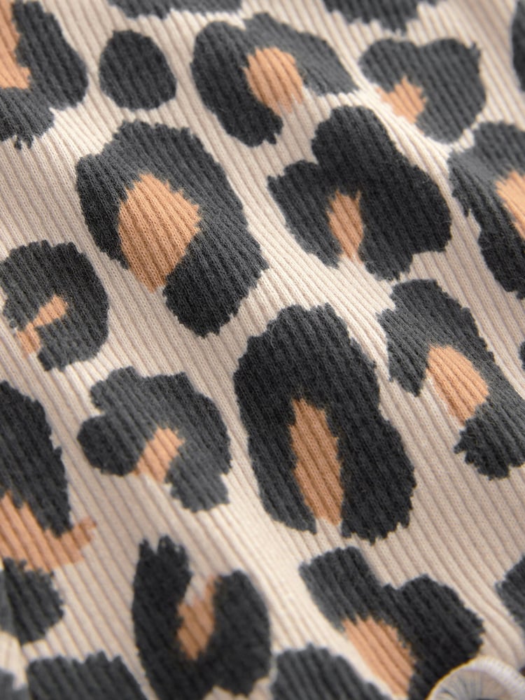 Animal Neutral Flares Leggings 3 Pack (3mths-7yrs) - Image 7 of 7