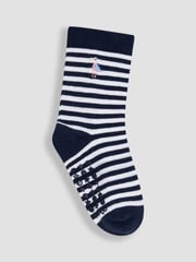 JoJo Maman Bébé Blue 5-Pack Socks - Image 3 of 6