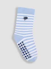 JoJo Maman Bébé Blue 5-Pack Socks - Image 6 of 6