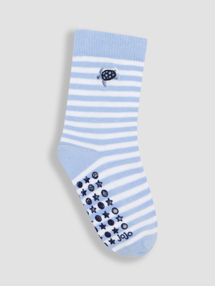 JoJo Maman Bébé Blue 5-Pack Socks - Image 6 of 6