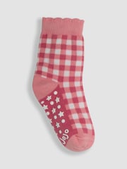 JoJo Maman Bébé Pink 3-Pack Printed Socks - Image 2 of 4