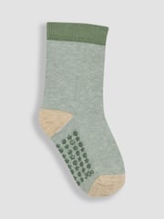 JoJo Maman Bébé Green 3-Pack Tractor Socks - Image 3 of 4