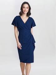Gina Bacconi Glenda Midi Dress With Embellishment - Image 1 of 4