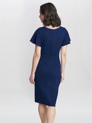 Gina Bacconi Glenda Midi Dress With Embellishment - Image 2 of 4