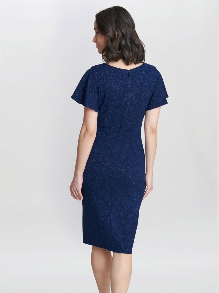 Gina Bacconi Glenda Midi Dress With Embellishment - Image 2 of 4