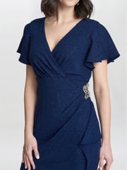 Gina Bacconi Glenda Midi Dress With Embellishment - Image 4 of 4