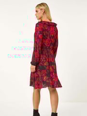 Roman Red Petite Floral Frill Detail Dress - Image 4 of 6