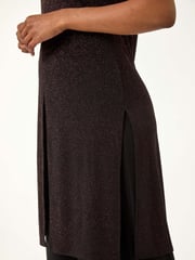 Roman Metallic Petite Printed Top & Trouser Set - Image 2 of 5