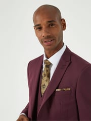 Skopes Red Tailored Fit Madrid Suit Jacket - Image 5 of 7