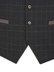 Skopes Green Casey Suit Waistcoat Windowpane Check - Image 4 of 4