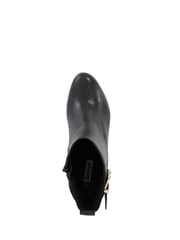 Dune London Black Oreanix Double Buckle Block Heel Boots - Image 5 of 6