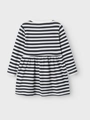 Name It Blue Striped And Plain Jersey Dresses 2 Pack - Image 3 of 3