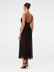 Forever New Black Scarlett Sheer Skirt Midi Dress - Image 2 of 4