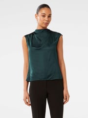 Forever New Green Jess Drape Neck Blouse - Image 1 of 5
