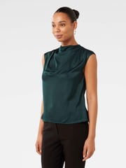 Forever New Green Jess Drape Neck Blouse - Image 4 of 5