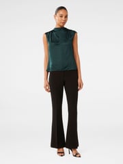 Forever New Green Jess Drape Neck Blouse - Image 5 of 5