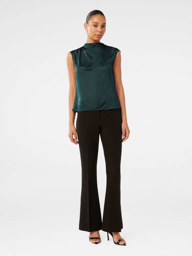 Forever New Green Jess Drape Neck Blouse - Image 5 of 5