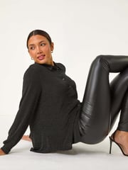 Roman Metallic Brillo Glitter Blouse - Image 1 of 6