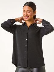 Roman Metallic Brillo Glitter Blouse - Image 5 of 6