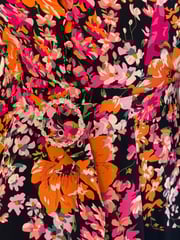 Girl In Mind Black Holland Floral Placement Print Mini Dress - Image 5 of 5