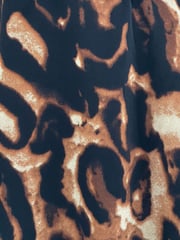 Girl In Mind Brown Leopard Mini Ruth Wrap Skater Dress - Image 5 of 5