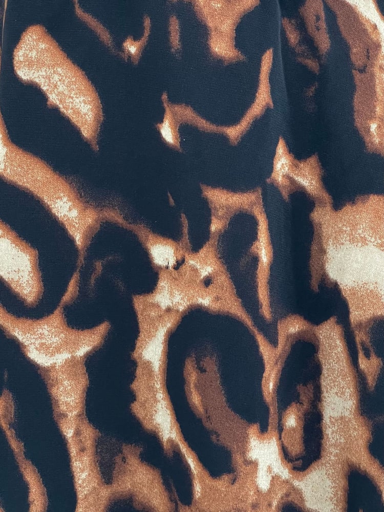 Girl In Mind Brown Leopard Mini Ruth Wrap Skater Dress - Image 5 of 5