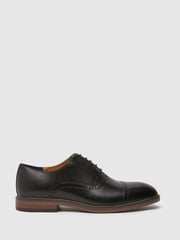 Schuh Raven Leather Black Brogues - Image 1 of 4