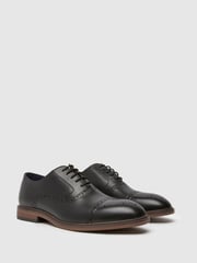 Schuh Raven Leather Black Brogues - Image 2 of 4