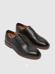 Schuh Raven Leather Black Brogues - Image 4 of 4