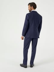 Skopes Blue Tailored Fit Ultimate Comfort Fenton Check Suit Jacket - Image 3 of 6