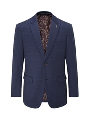 Skopes Blue Tailored Fit Ultimate Comfort Fenton Check Suit Jacket - Image 5 of 6