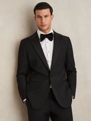 Reiss White Marcel Cotton Slim-Fit Dinner Shirt - Image 3 of 6