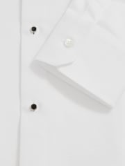 Reiss White Marcel Cotton Slim-Fit Dinner Shirt - Image 6 of 6