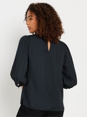M&Co Black Bead Neckline Blouse - Image 3 of 5