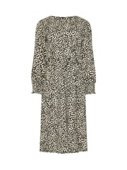 M&Co Natural Animal Tie Waist Dress - Image 5 of 5