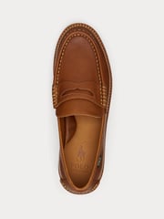 Polo Ralph Lauren Brown Jett Penny Leather Loafers Shoes - Image 4 of 4