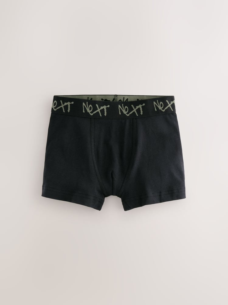 Black with Grafitti Next Waistband Trunks 5 Pack (1.5-16yrs) - Image 2 of 9