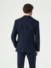 Skopes Blue Tailored Fit Hewes Check Suit Jacket - Image 2 of 4