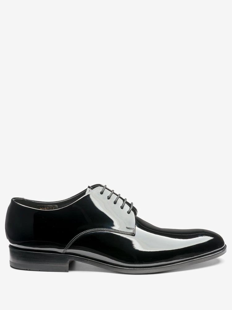 Loake Patent Leather Plain Black Derby Shoes - Image 1 of 4
