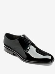 Loake Patent Leather Plain Black Derby Shoes - Image 2 of 4